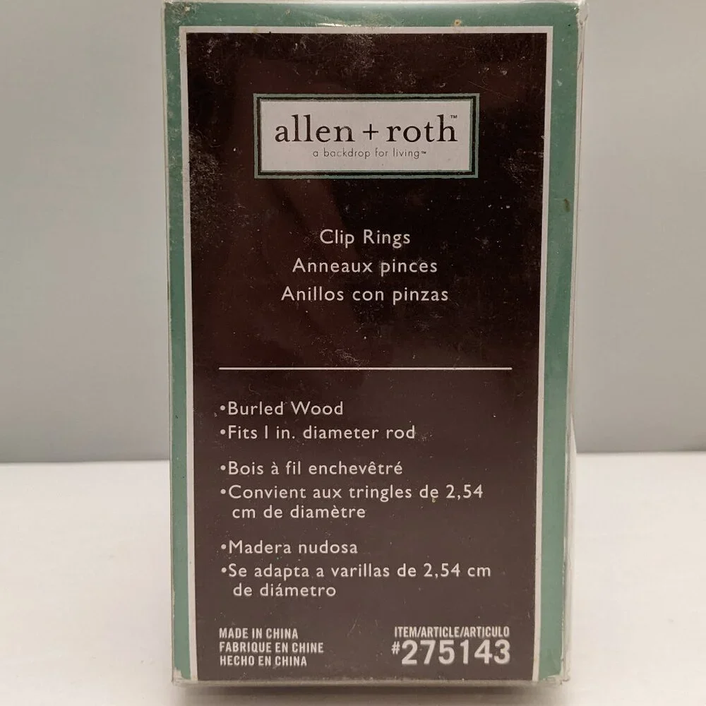 ALLEN + ROTH Clip Rings | Set of 7 | Fits 1